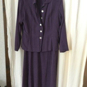 2 Piece - 100% silk dress and blazer 14W